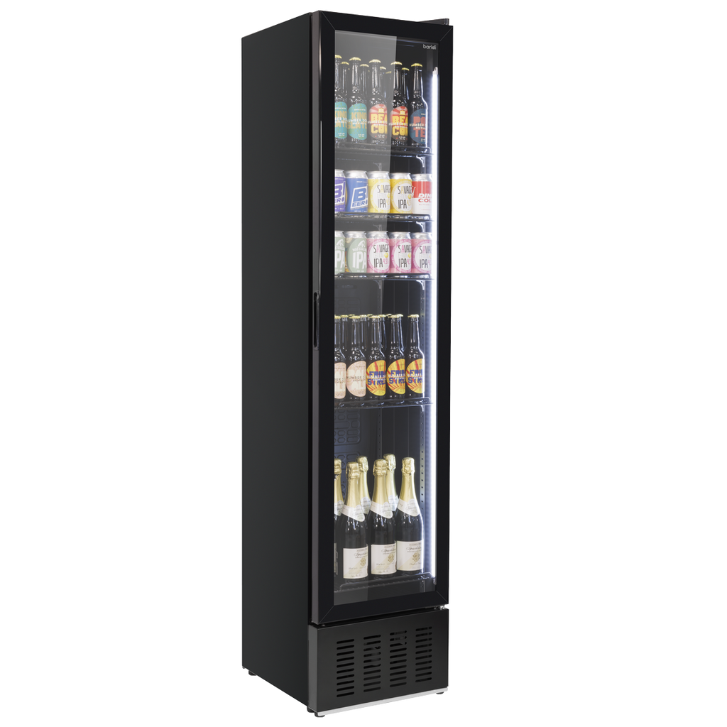 Tall Drinks/Bar Fridge with Digital Controls & Auto Defrost 160L - Black DH440