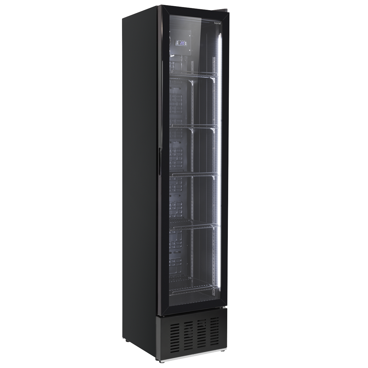 Tall Drinks/Bar Fridge with Digital Controls & Auto Defrost 160L - Black DH440