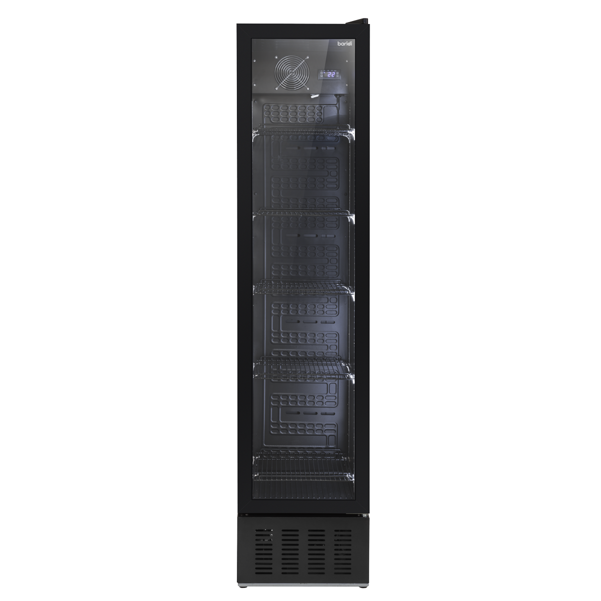 Tall Drinks/Bar Fridge with Digital Controls & Auto Defrost 160L - Black DH440