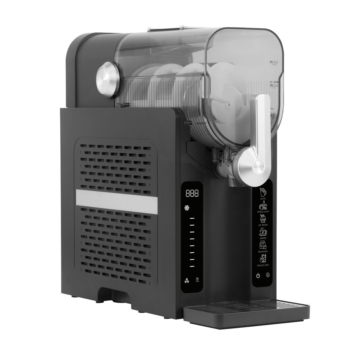 Slush & Ice Cream Machine, 7 Presets, 2.6L Capacity – Black DH443