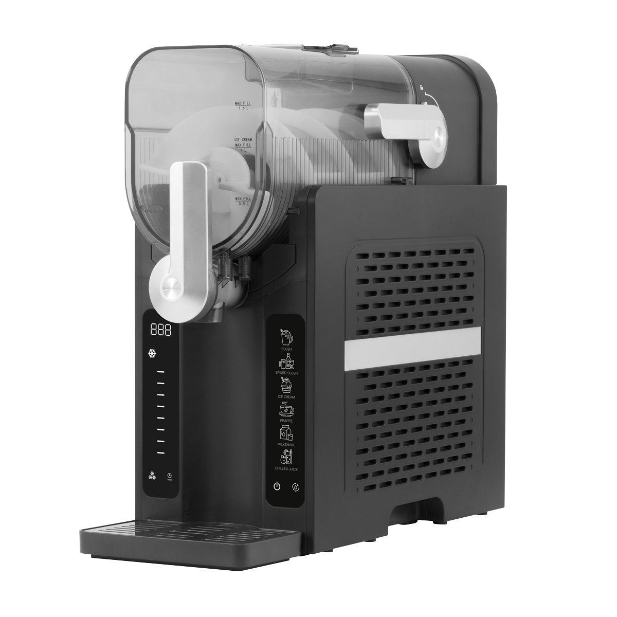 Slush & Ice Cream Machine, 7 Presets, 2.6L Capacity – Black DH443