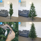 Artificial Hinged Christmas Tree 5ft(150cm) DH44