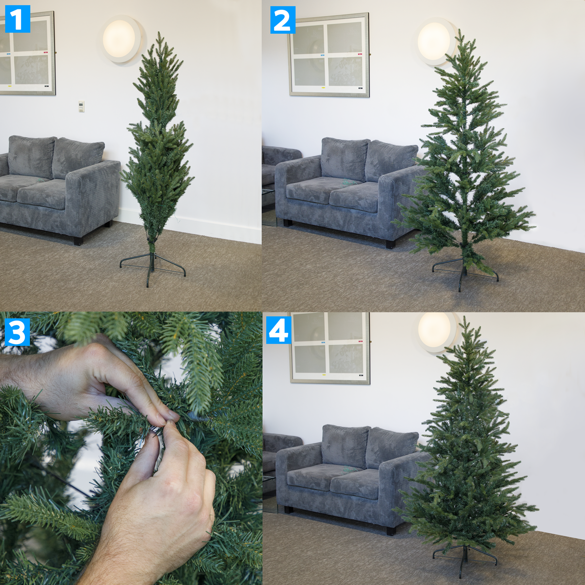 Artificial Hinged Christmas Tree 6ft(180cm) DH45
