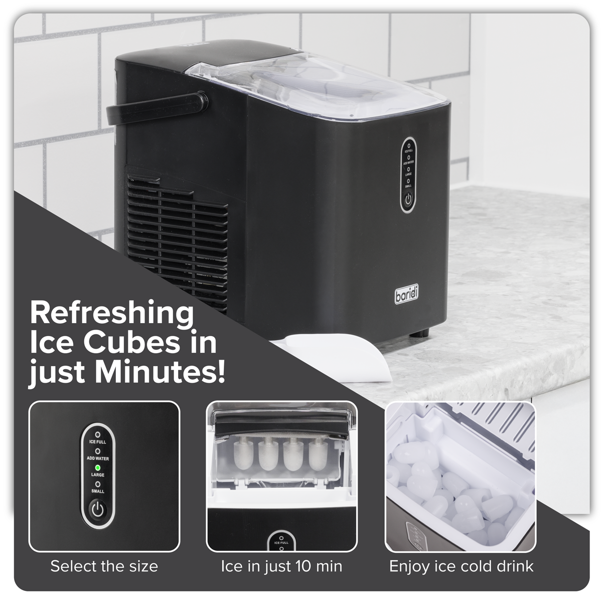 Integrated Fan-Assisted Oven, Black Glass Gas Hob, Angled Chimney Cooker Hood & Black Glass Splashback Bundle – 60cm DH391