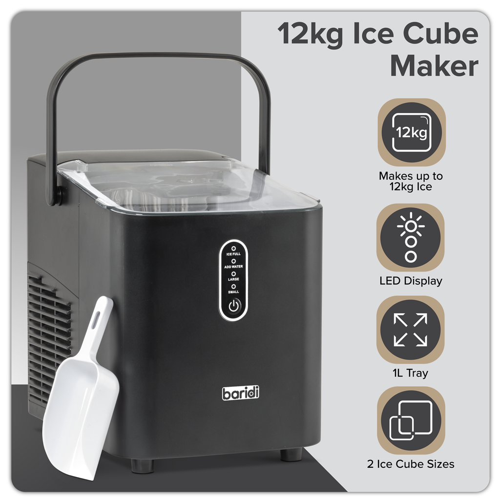 Ice Cube Maker with LED Display & 10 Minute Freeze DH52