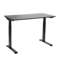 Single Motor Ultra-Quiet Adjustable-Height Electric Sit/Stand Desk - Black Desktop DH55