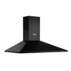 Chimney Style Cooker Hood with Carbon Filters 90cm - Black DH59