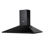 Chimney Style Cooker Hood with Carbon Filters 90cm - Black DH59