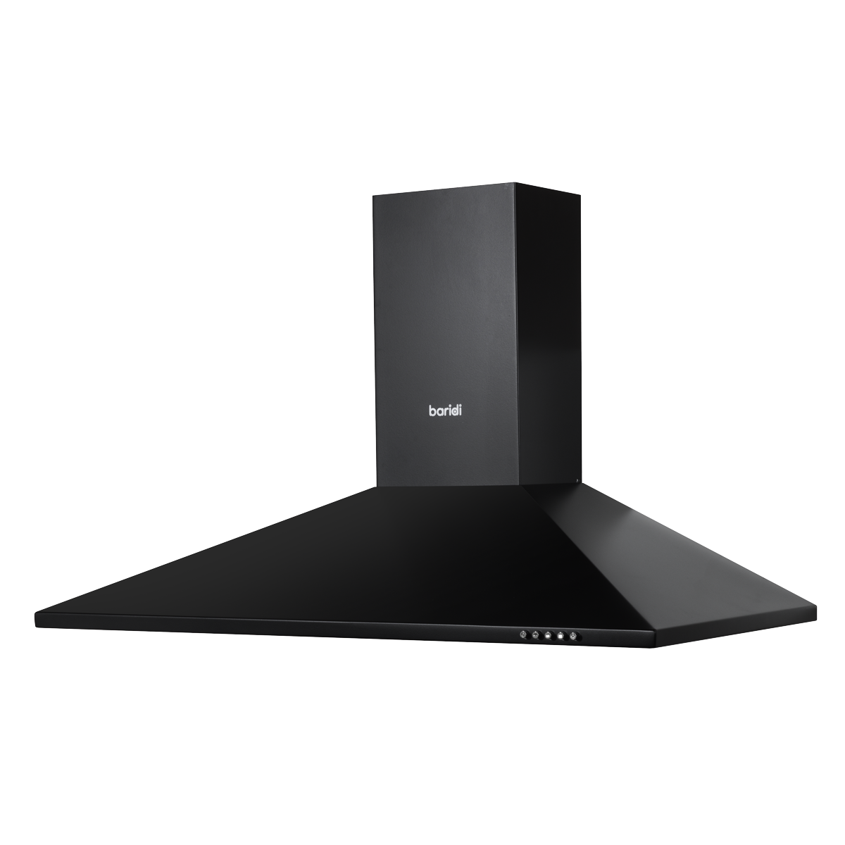 Chimney Style Cooker Hood with Carbon Filters 90cm - Black DH59