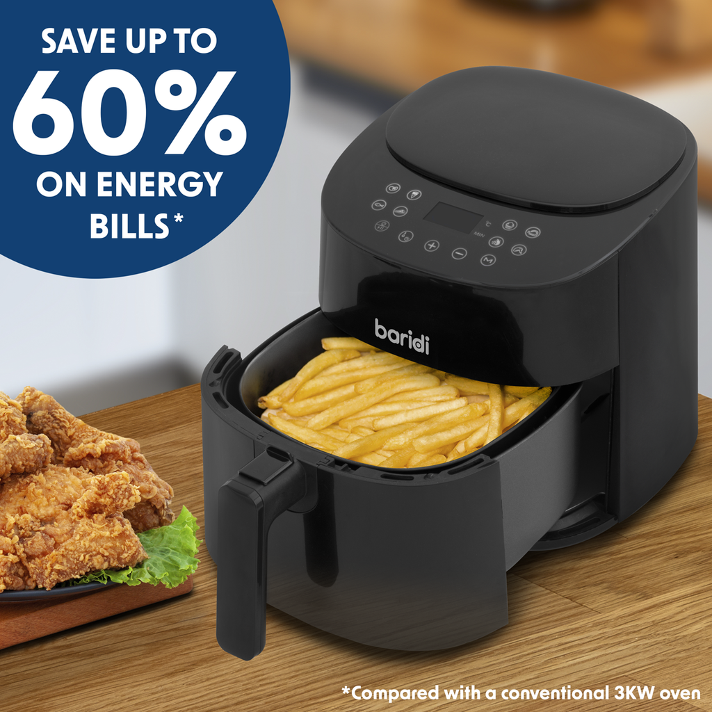 Single Zone Air Fryer with 8 Preset Functions 3.5L Capacity DH60
