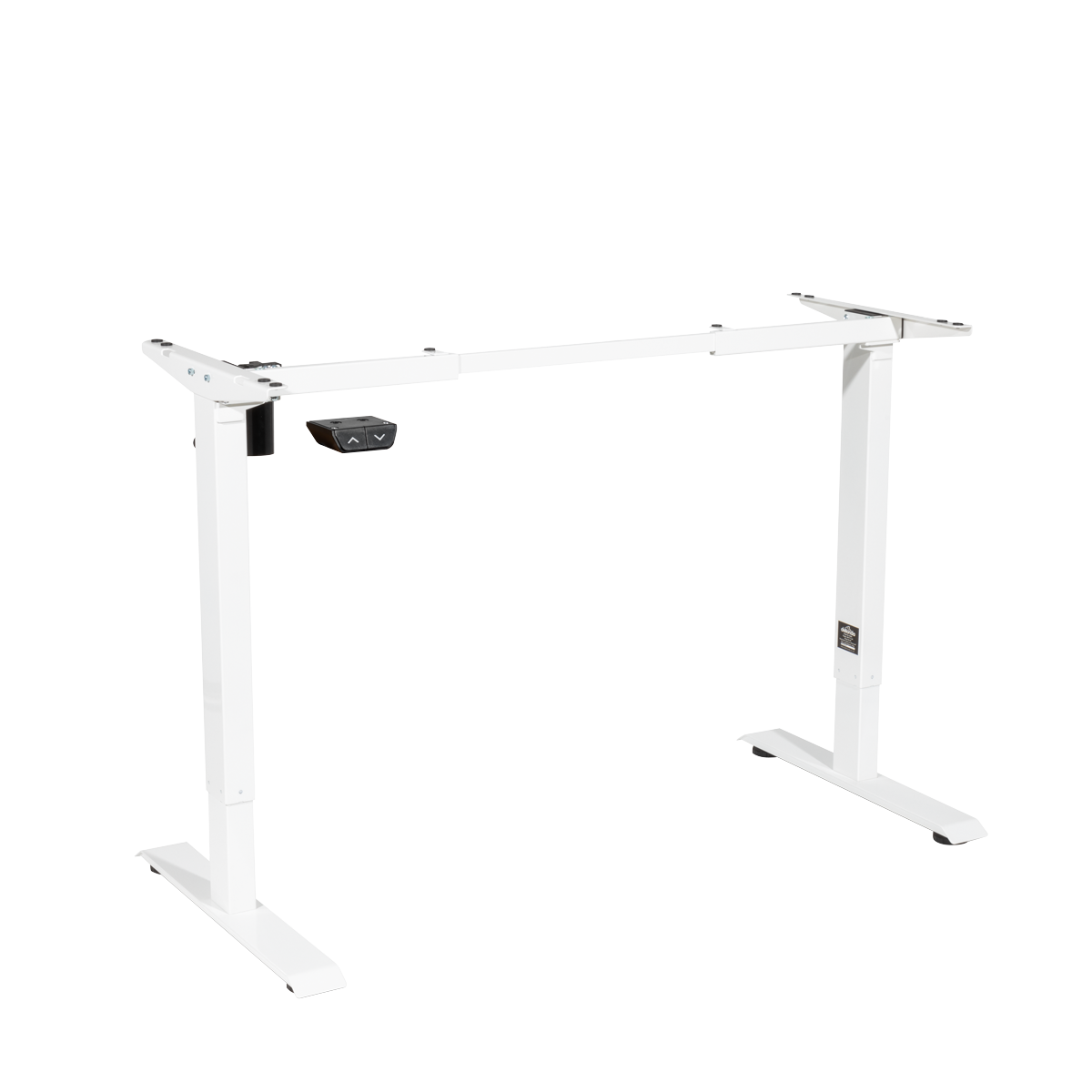 Single Motor Ultra-Quiet Adjustable-Height Desk Frame 70kg Capacity - White DH64