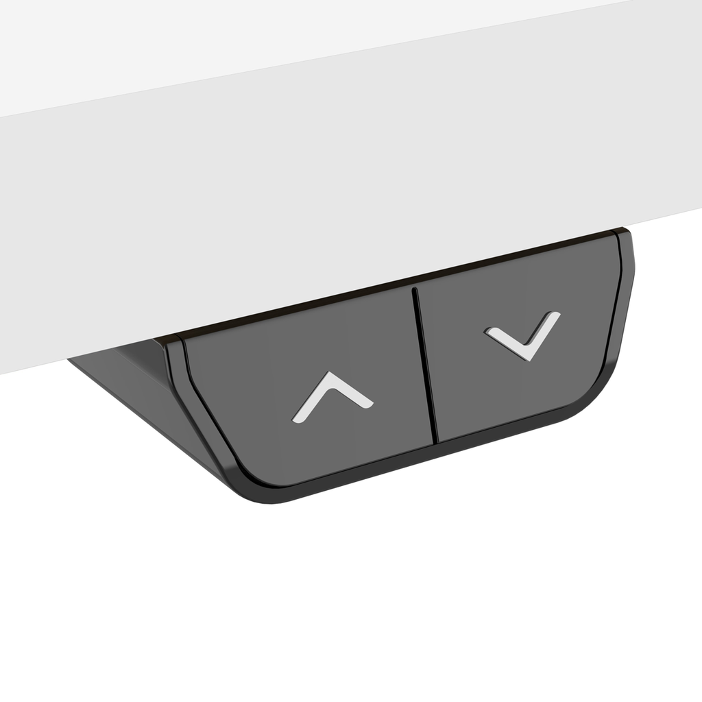 Single Motor Ultra-Quiet Adjustable-Height Electric Sit/Stand Desk - White Desktop DH67