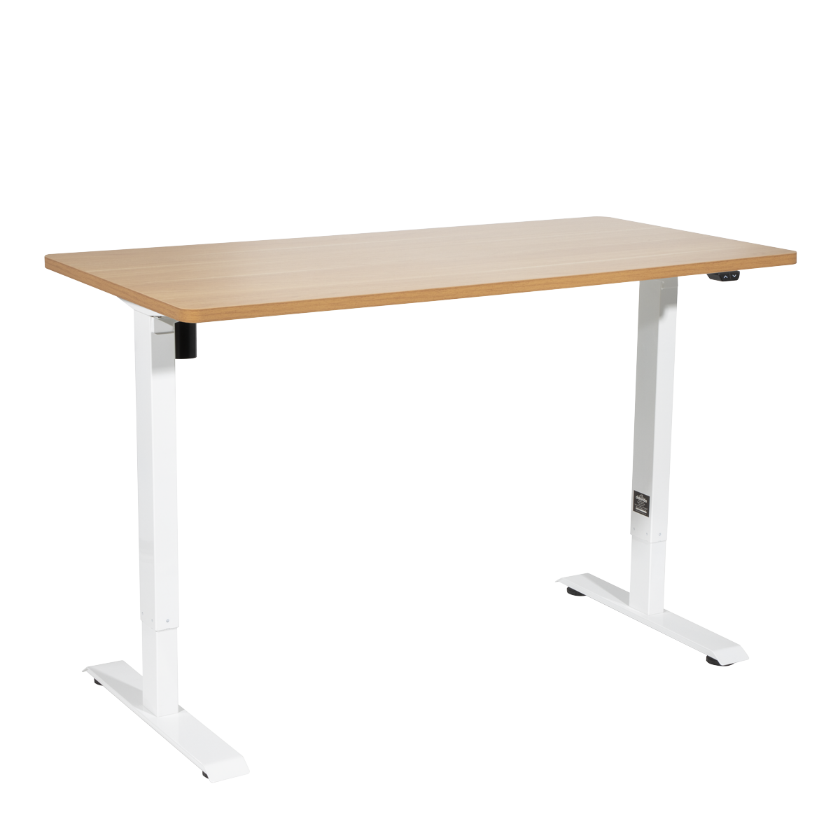 Single Motor Ultra-Quiet Adjustable-Height Electric Sit/Stand Desk - Oak Desktop DH68