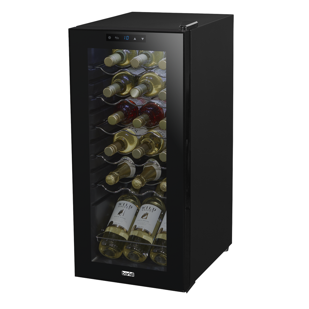18 Bottle Wine Fridge & Cooler - Black DH6