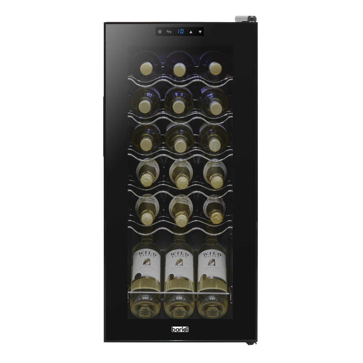 18 Bottle Wine Fridge & Cooler - Black DH6