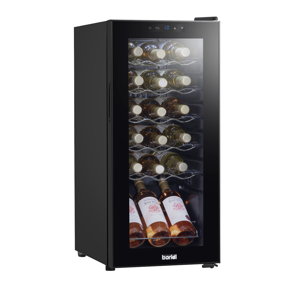 18 Bottle Wine Fridge & Cooler - Black DH6