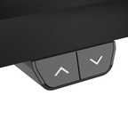 Single Motor Ultra-Quiet Adjustable-Height Electric Sit/Stand Desk - Carbon Fibre Effect Desktop DH70