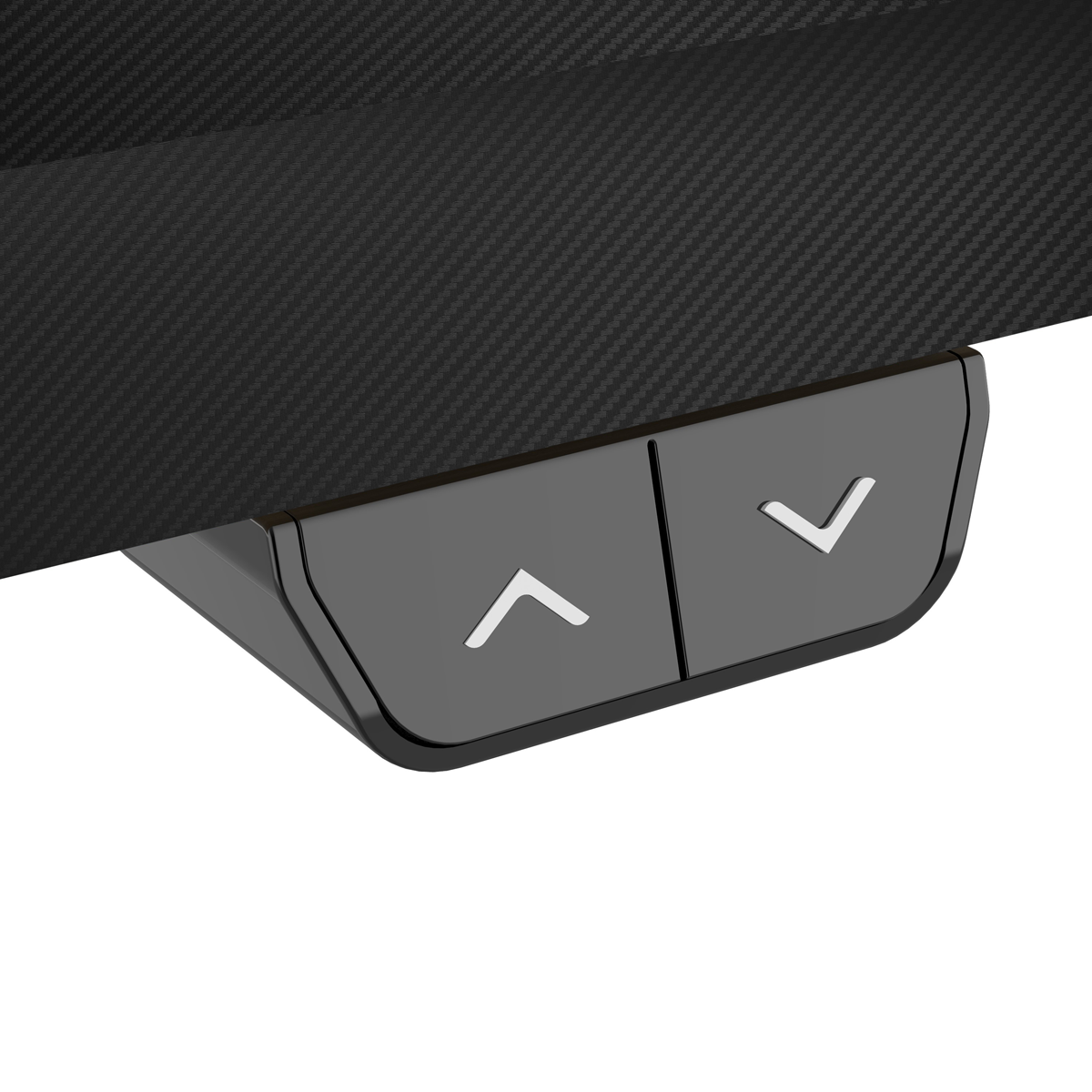 Single Motor Ultra-Quiet Adjustable-Height Electric Sit/Stand Desk - Carbon Fibre Effect Desktop DH70