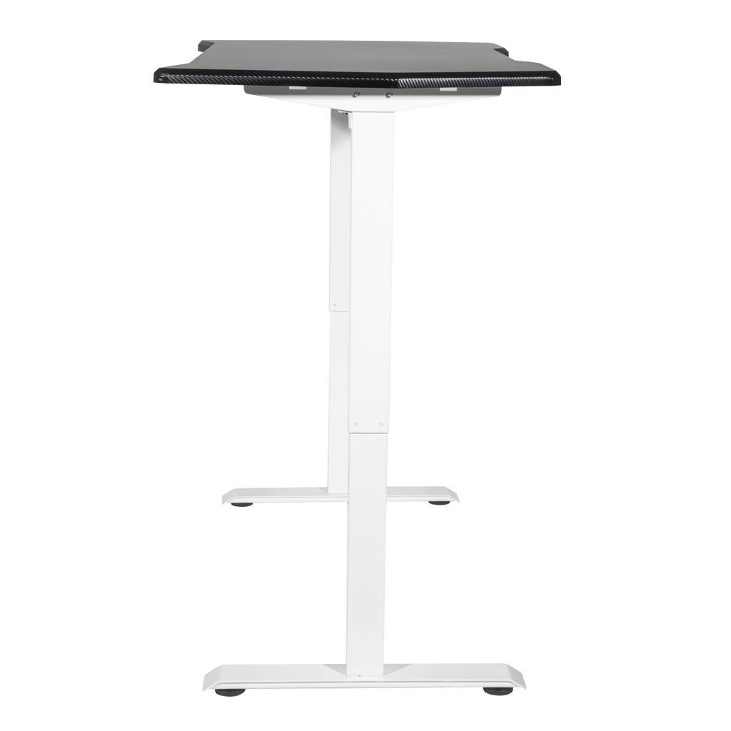 Single Motor Ultra-Quiet Adjustable-Height Electric Sit/Stand Desk - Carbon Fibre Effect Desktop DH70