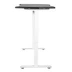 Single Motor Ultra-Quiet Adjustable-Height Electric Sit/Stand Desk - Carbon Fibre Effect Desktop DH70