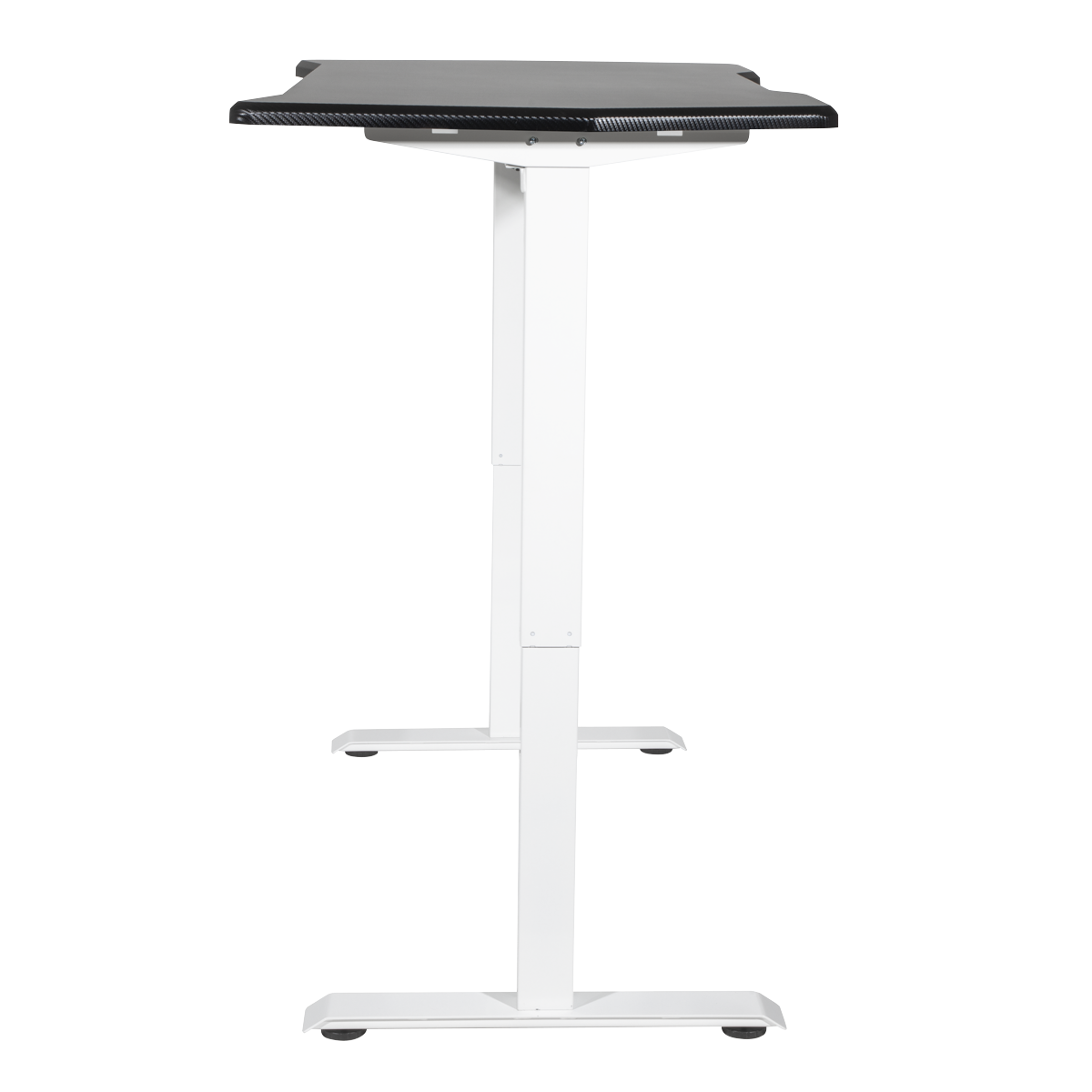 Single Motor Ultra-Quiet Adjustable-Height Electric Sit/Stand Desk - Carbon Fibre Effect Desktop DH70