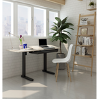 Single Motor Ultra-Quiet Electric Adjustable Drawing Table with 40° Tilt, Drawer & Side Table DH71