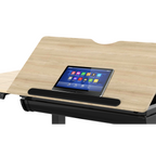 Single Motor Ultra-Quiet Electric Adjustable Drawing Table with 40° Tilt, Drawer & Side Table DH71