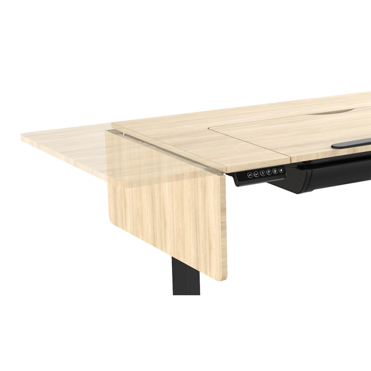 Single Motor Ultra-Quiet Electric Adjustable Drawing Table with 40° Tilt, Drawer & Side Table DH71