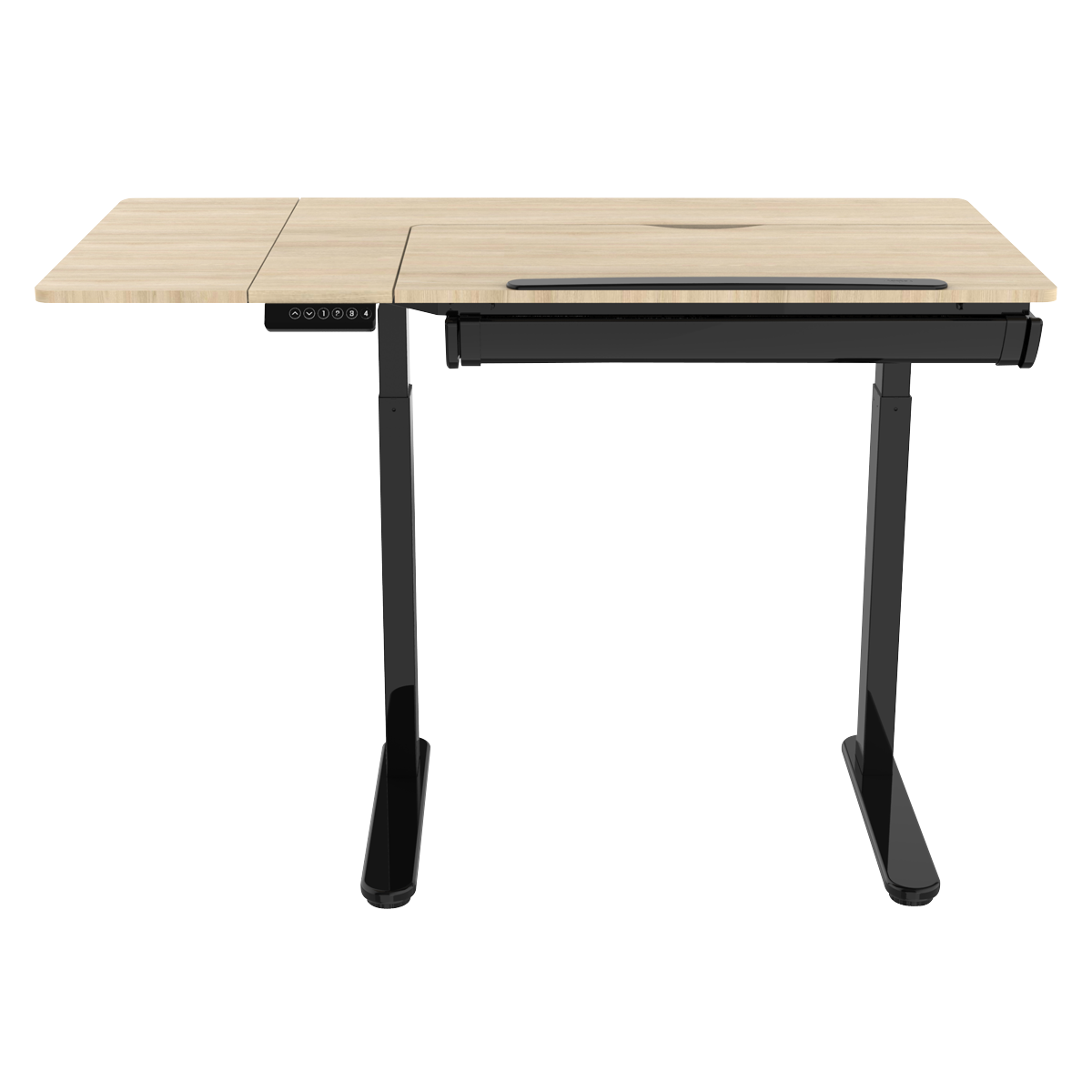 Single Motor Ultra-Quiet Electric Adjustable Drawing Table with 40° Tilt, Drawer & Side Table DH71