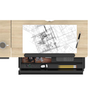 Single Motor Ultra-Quiet Electric Adjustable Drawing Table with 40° Tilt, Drawer & Side Table DH71