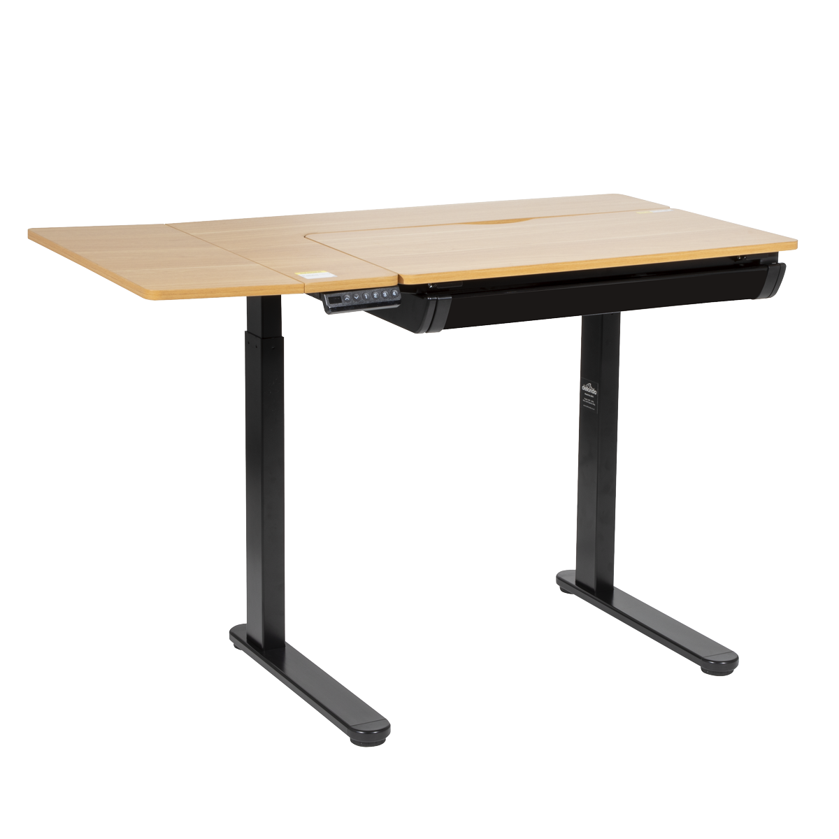 Single Motor Ultra-Quiet Electric Adjustable Drawing Table with 40° Tilt, Drawer & Side Table DH71