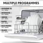 Tabletop Dishwasher 3 Place Settings 6L Capacity DH72