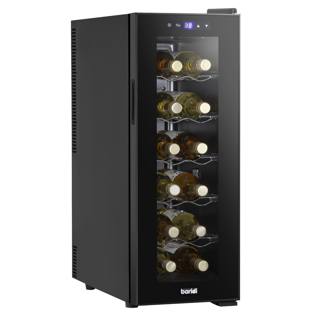 12 Bottle Wine Fridge & Cooler - Black DH73