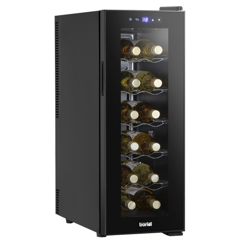 12 Bottle Wine Fridge & Cooler - Black DH73