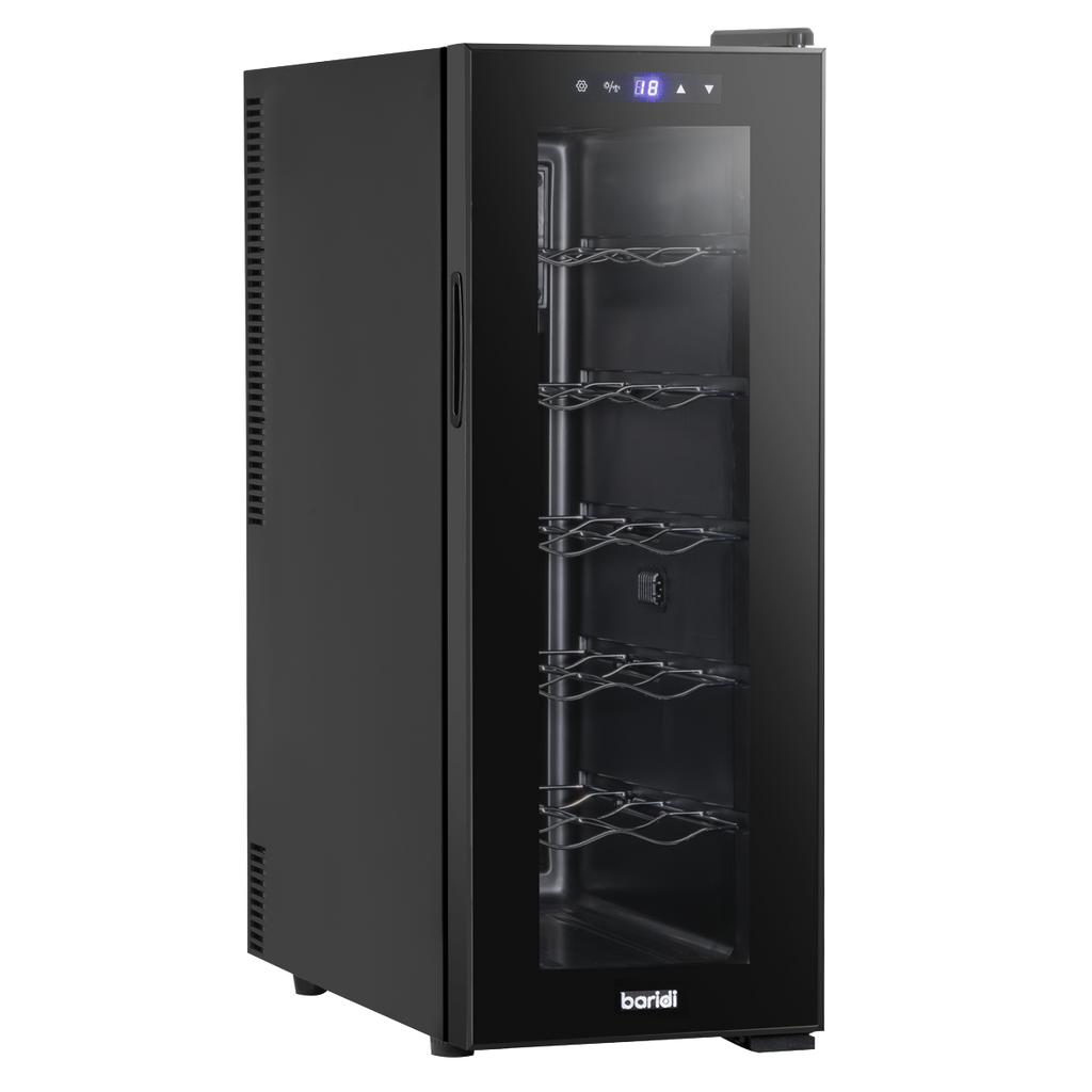 12 Bottle Wine Fridge & Cooler - Black DH73