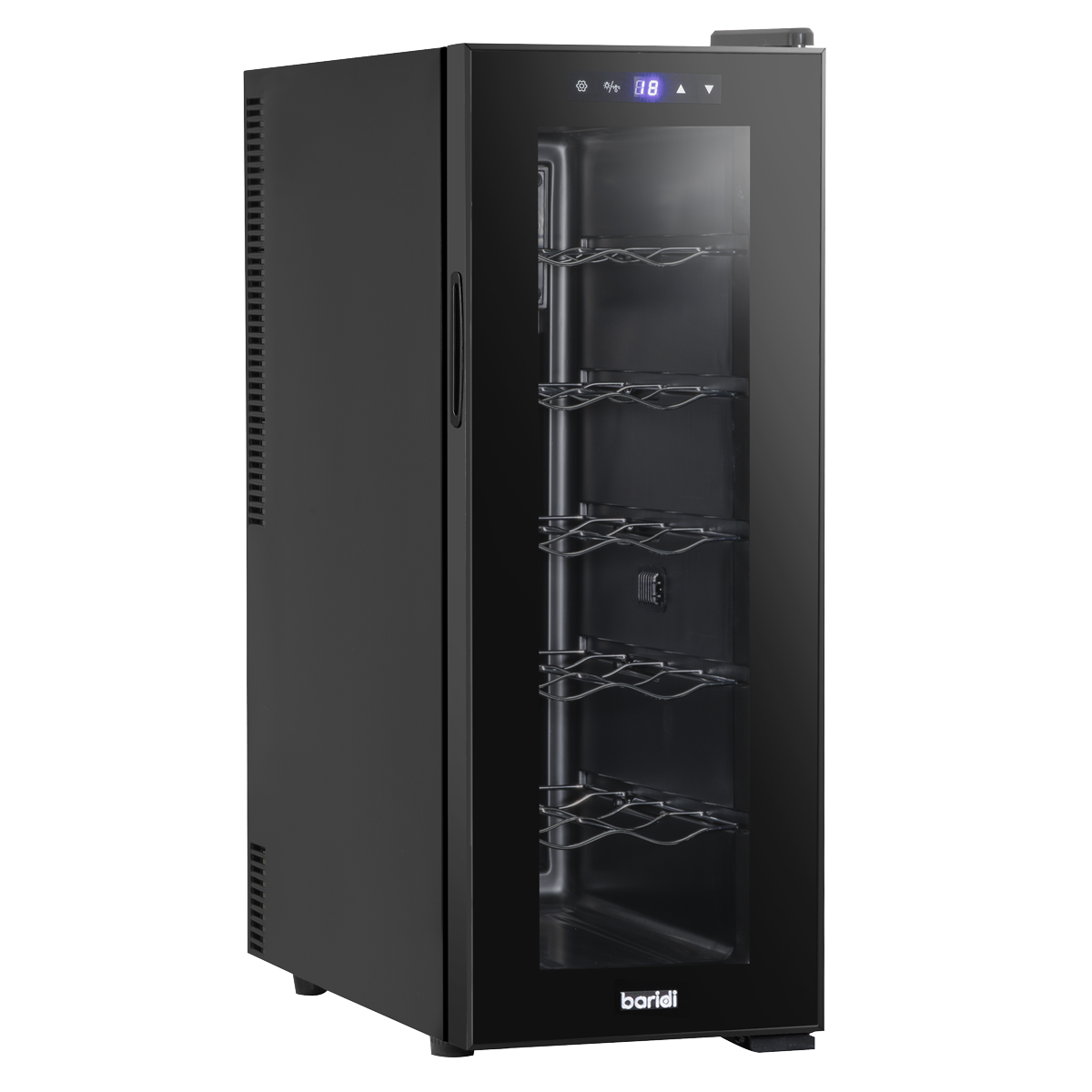 12 Bottle Wine Fridge & Cooler - Black DH73