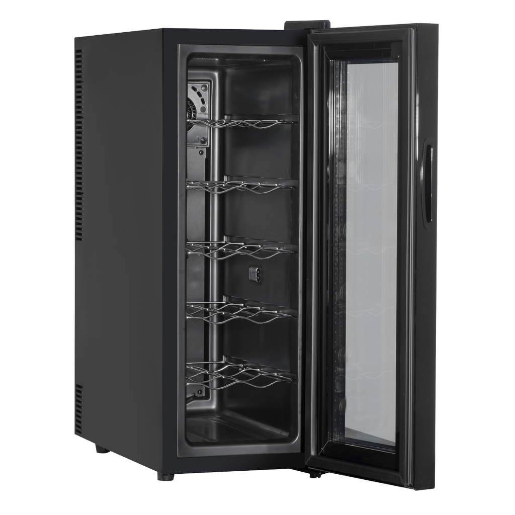 12 Bottle Wine Fridge & Cooler - Black DH73