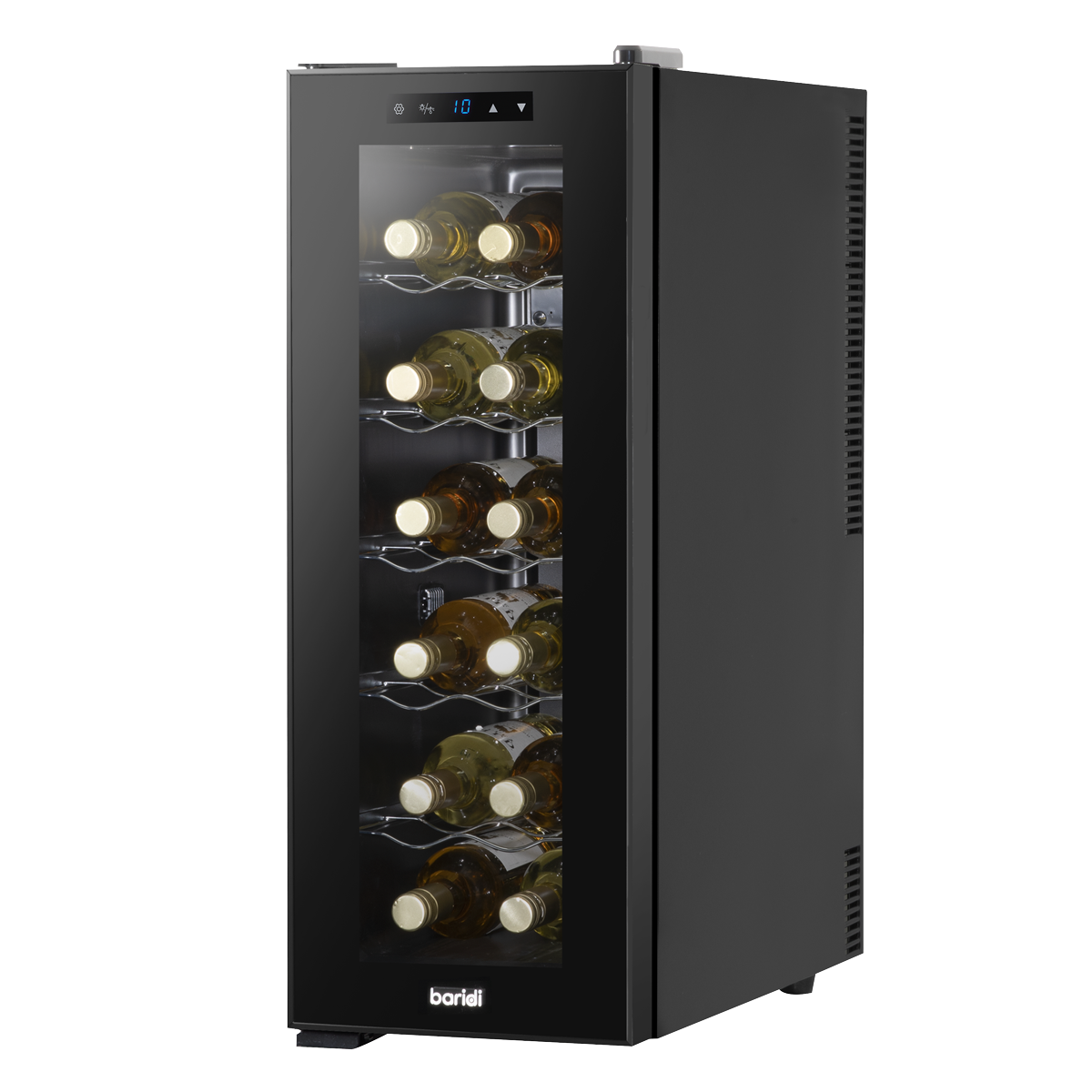 12 Bottle Wine Fridge & Cooler - Black DH73