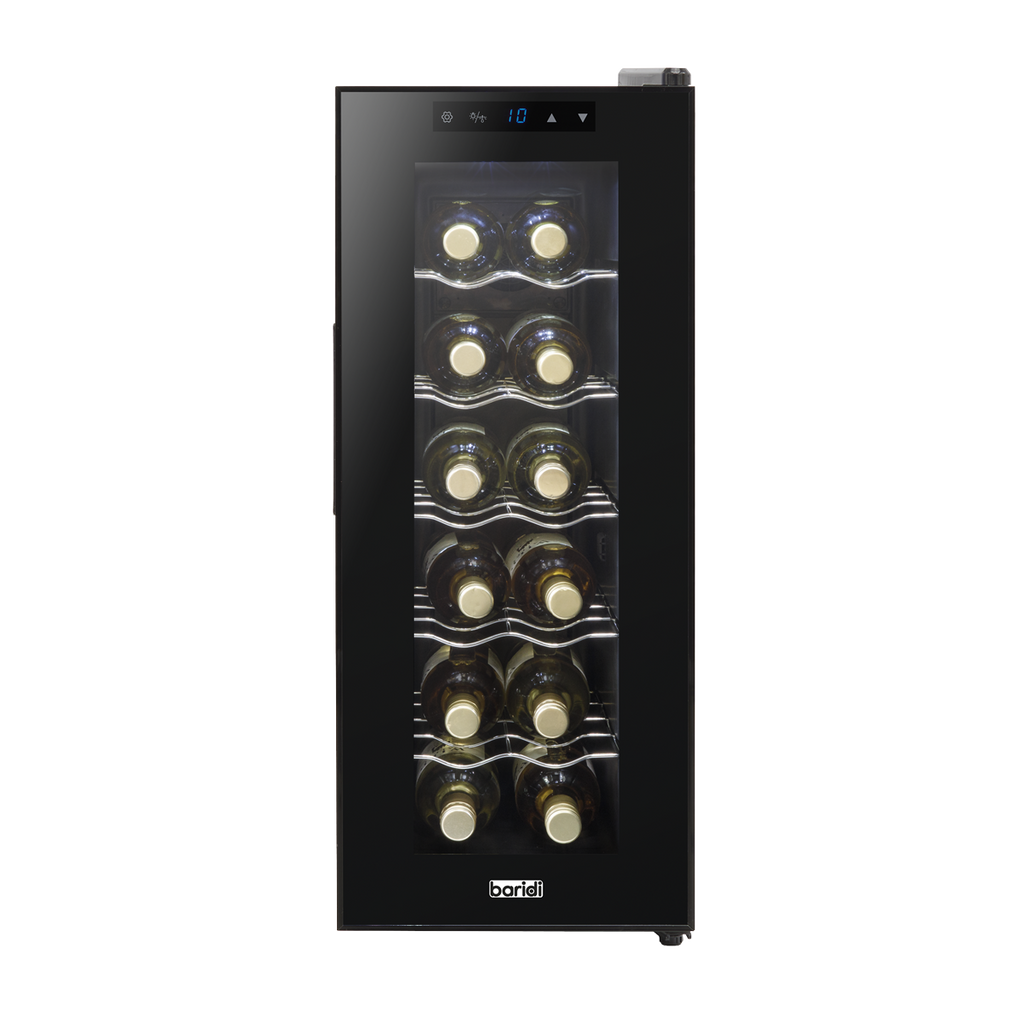 12 Bottle Wine Fridge & Cooler - Black DH73
