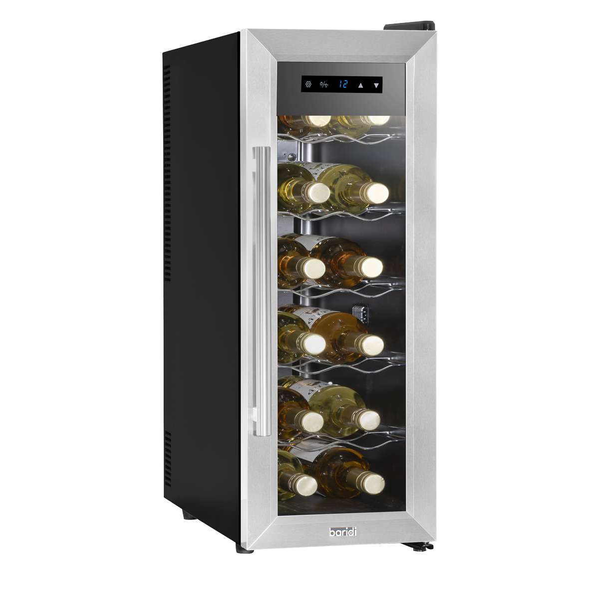 12 Bottle Wine Fridge & Cooler - Stainless Steel DH74