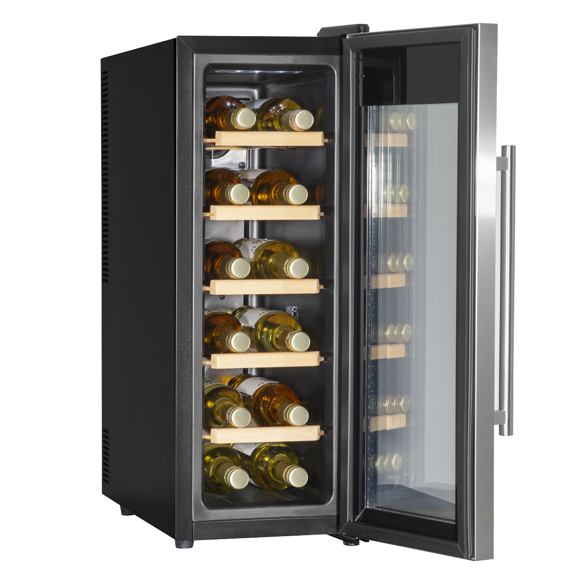 12 Bottle Wine Fridge & Cooler - Stainless Steel DH74