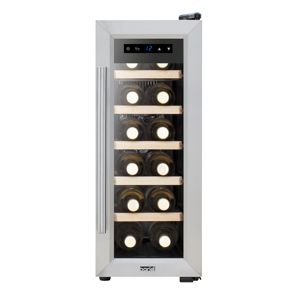 12 Bottle Wine Fridge & Cooler - Stainless Steel DH74