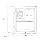 Mini Tabletop Beer & Drinks Fridge 50L Capacity - Stainless Steel DH75
