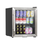 Mini Tabletop Beer & Drinks Fridge 50L Capacity - Stainless Steel DH75