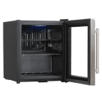 Mini Tabletop Beer & Drinks Fridge 50L Capacity - Stainless Steel DH75