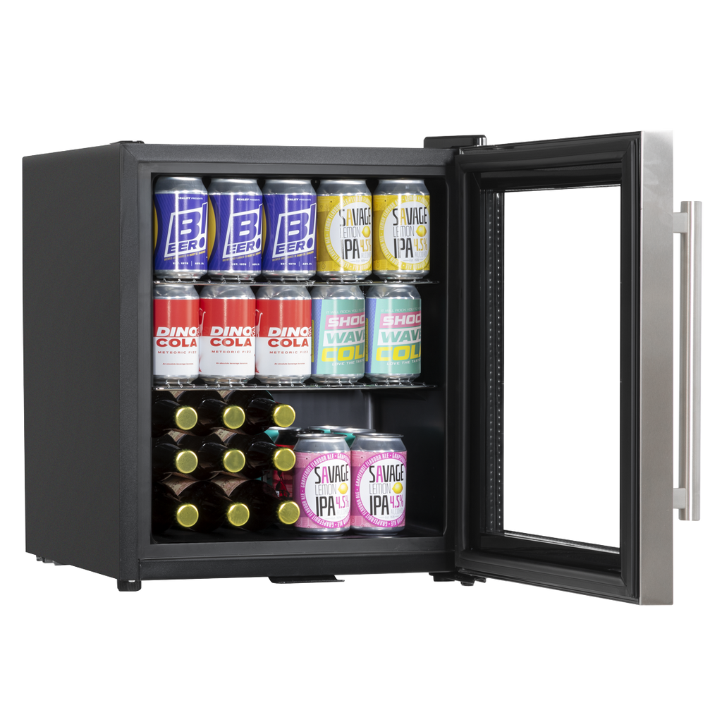 Mini Tabletop Beer & Drinks Fridge 50L Capacity - Stainless Steel DH75