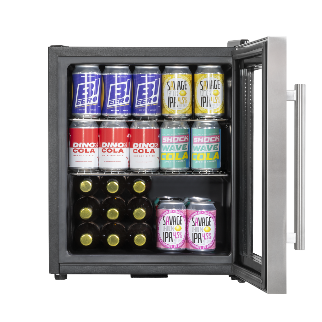 Mini Tabletop Beer & Drinks Fridge 50L Capacity - Stainless Steel DH75