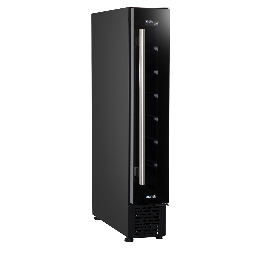 Extra-Slim 7 Bottle Wine Fridge & Cooler 15cm - Black DH76