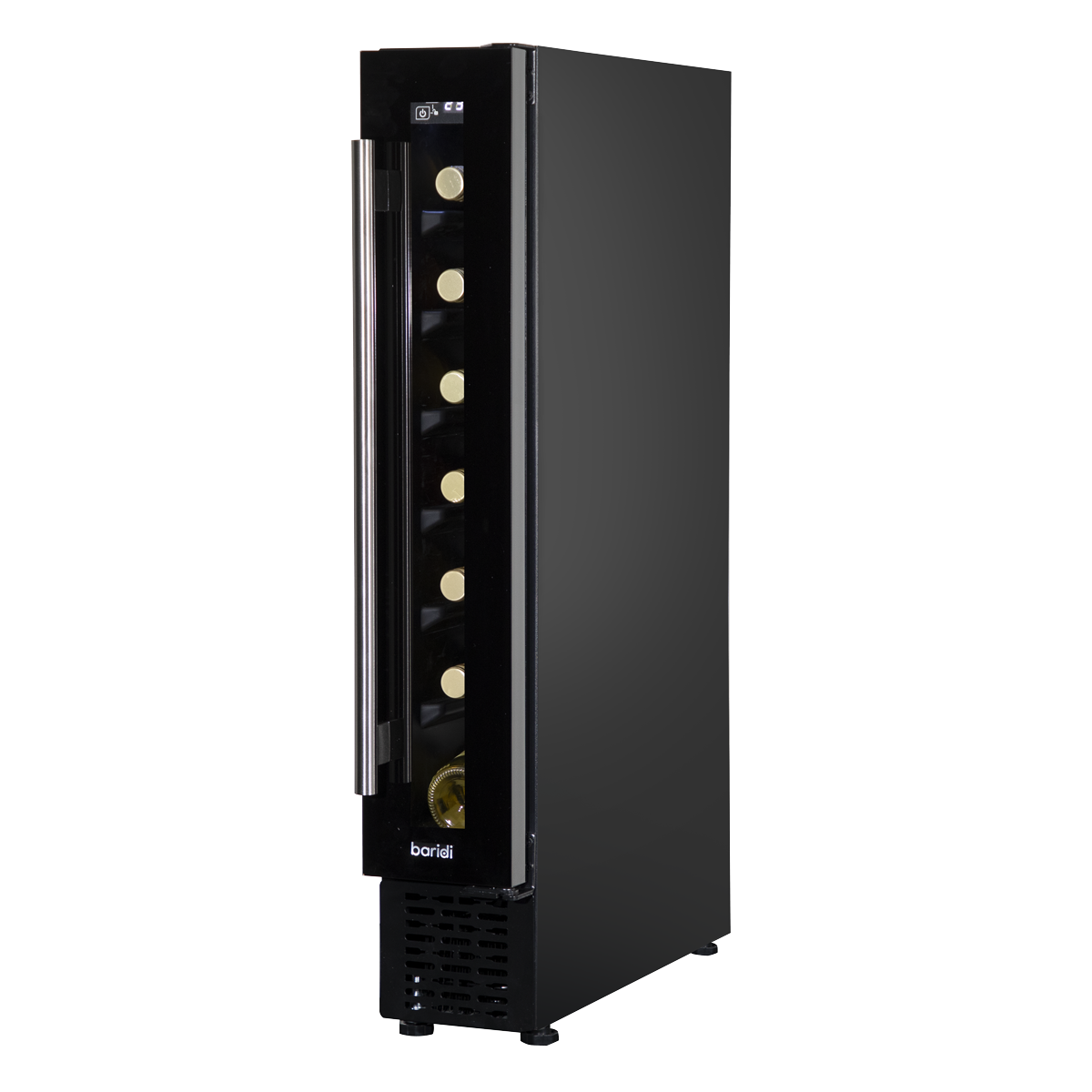 Extra-Slim 7 Bottle Wine Fridge & Cooler 15cm - Black DH76