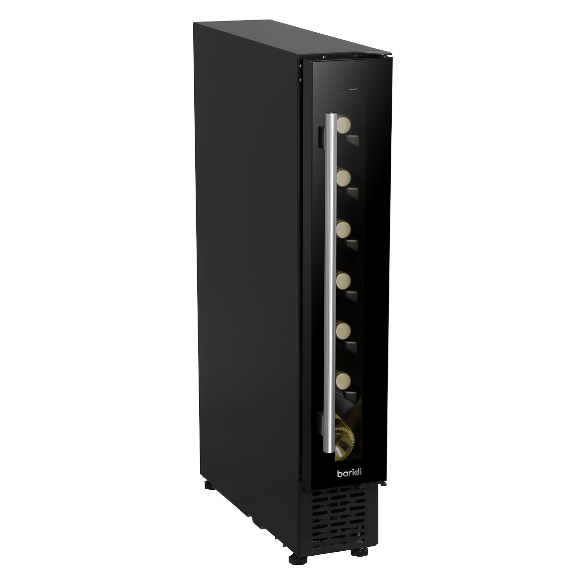 Extra-Slim 7 Bottle Wine Fridge & Cooler 15cm - Black DH76